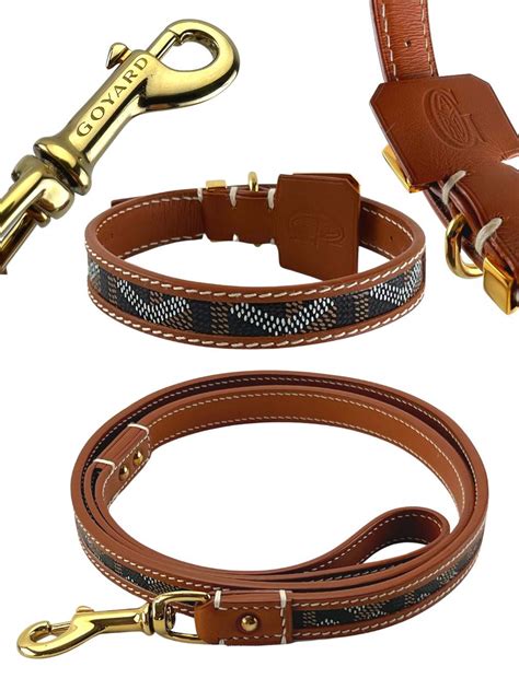 goyard dog collar and leash price|goyard franklin dog collar.